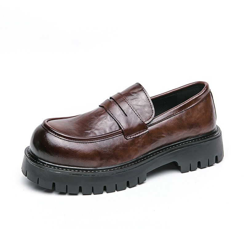 Koreanischer Frühlings-Großkopf für Herrenmode, Lachen, Erhöhen, Lefu, Dicke Sohle, Formelle Kleidung, Business-Leder_voghion.com