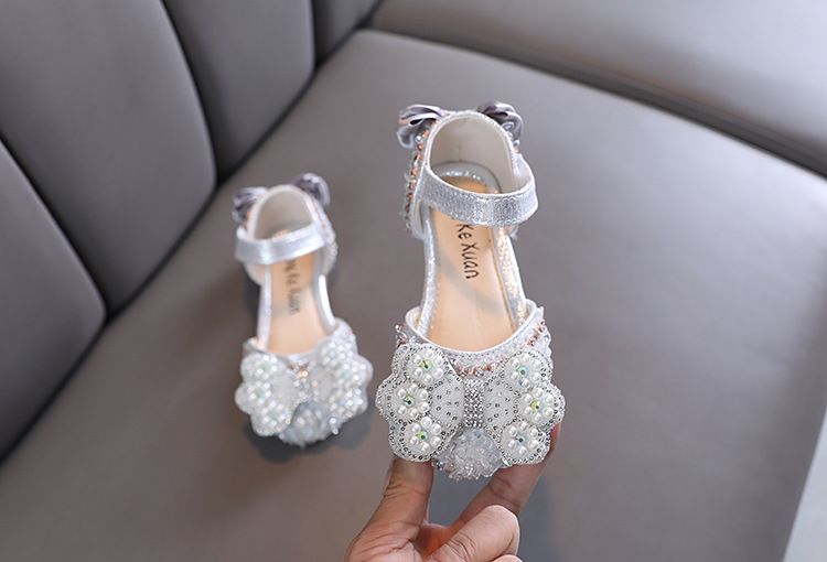 Mädchen Kleine Und Große Kinder Prinzessin Perle Leder Schuhe Einzelnen Schuhe Dance Performance Schuhe_voghion.com