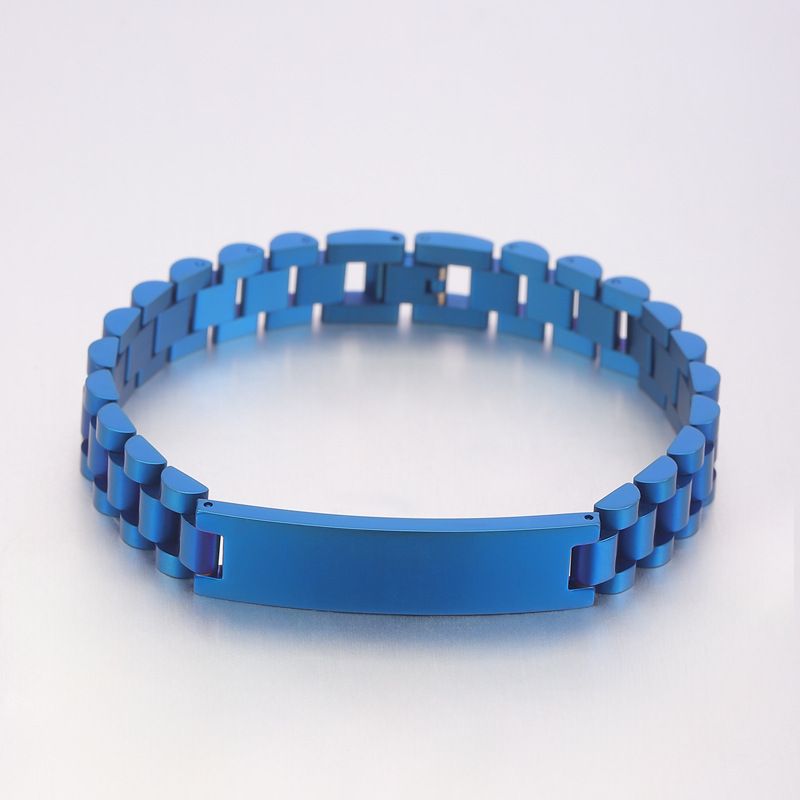 Orologio da uomo in acciaio inossidabile con catena da 12 mm, regolabile, con cinturino curvo e bracciale in acciaio al titanio, per coppia._voghion.com