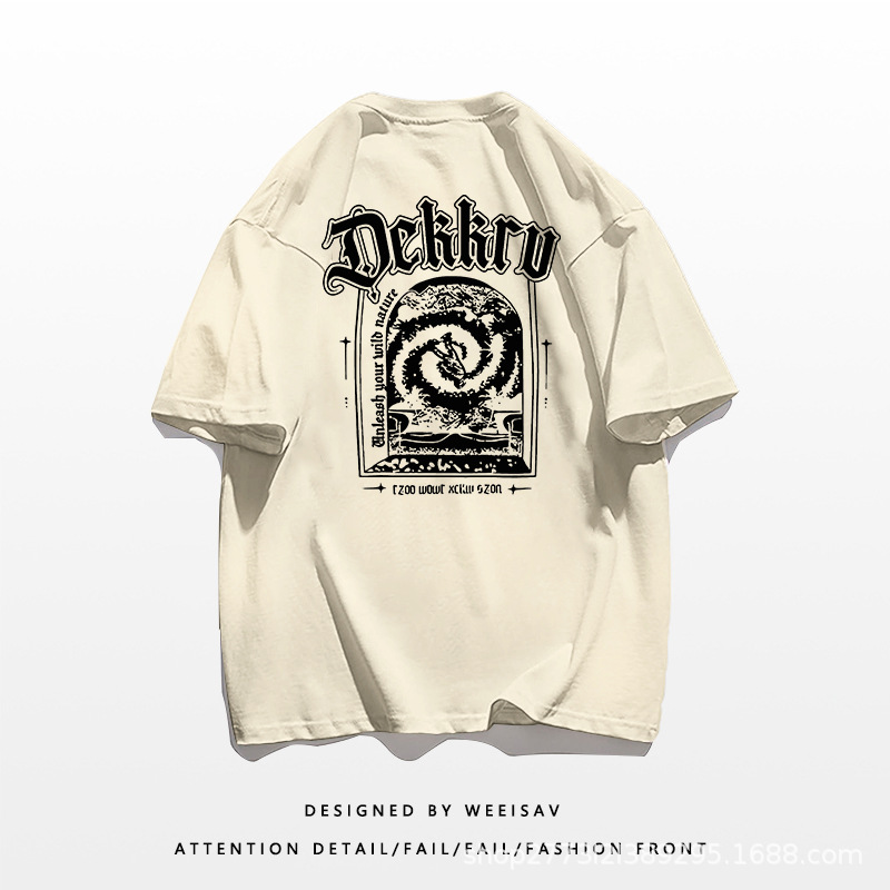 Fashionable New Summer Printed Men's Round Neck T-shirt_voghion.com