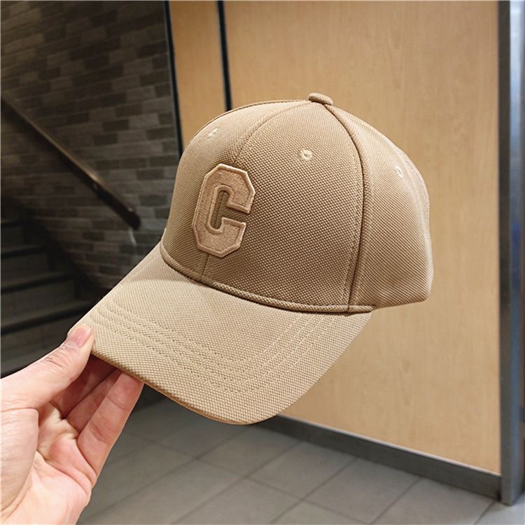 2024 New Hardtop Stereoscopic Korean Embroidered Large C-letter High End Baseball Hat for Men and Women Deep Top Duck Tongue Hat_voghion.com