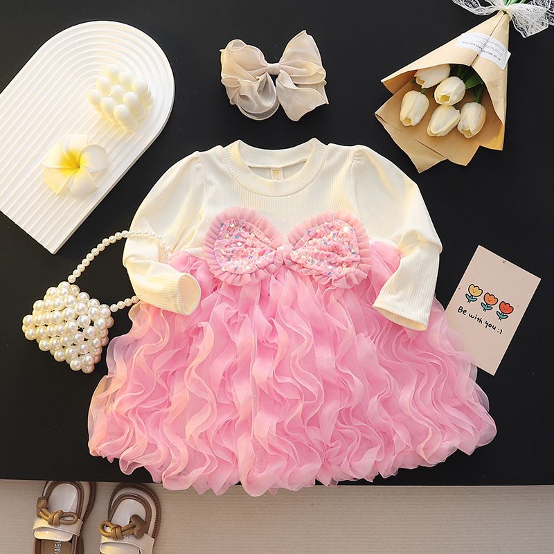 Kinderkleidung für Mädchen, Internet-Promi-Prinzessinnenkleid, Babymädchen, modisches Kleid, Abendkleid, Einjährige Kleidung, Rock-Großhandel_voghion.com
