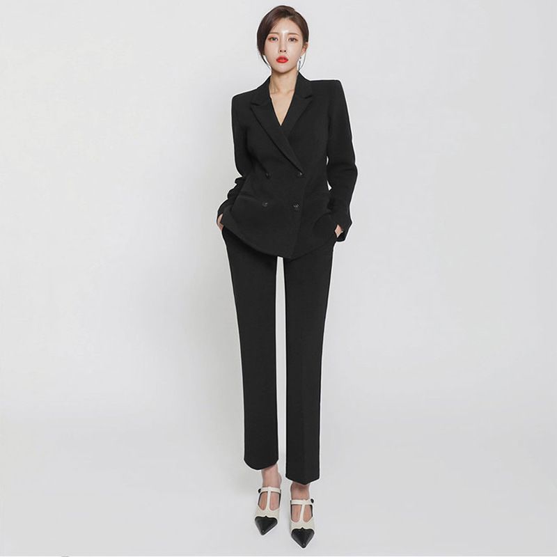 2025 Spring And Autumn New Trendy Women's Suit Elegant Korean Style Professional OL Intview Formal Waist-Cinching_voghion.com
