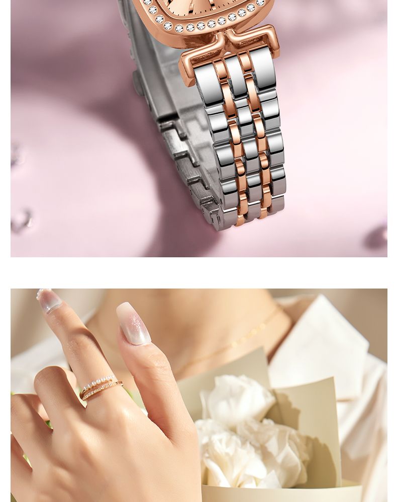 Fashion Quartz Movement Watch For Women Luxury Elegant Lady Dress Casual Wristwatch Alloy Strap Original Brecelet_voghion.com