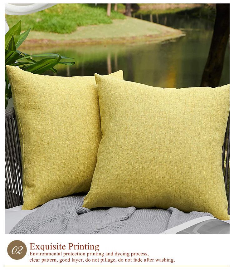 Waterproof Cushion Cover Solid Color Pillowcase Soft Plush Polyester Pillow Cover For Couch Sofa Living Room Outdoor Gift Nordic_voghion.com