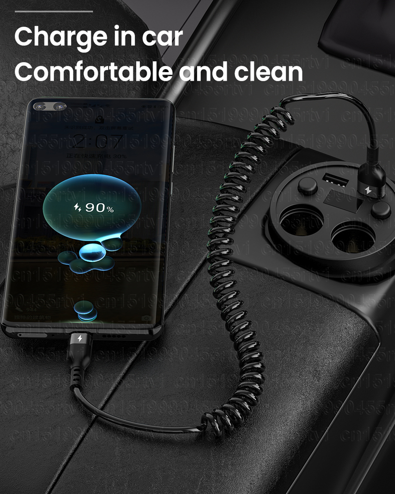 5A USB Type C Cable for Samsung S20 S21 Fast Charging Wire Cord USB C Charger Phone Type-C Cable for Huawei P5_voghion.com