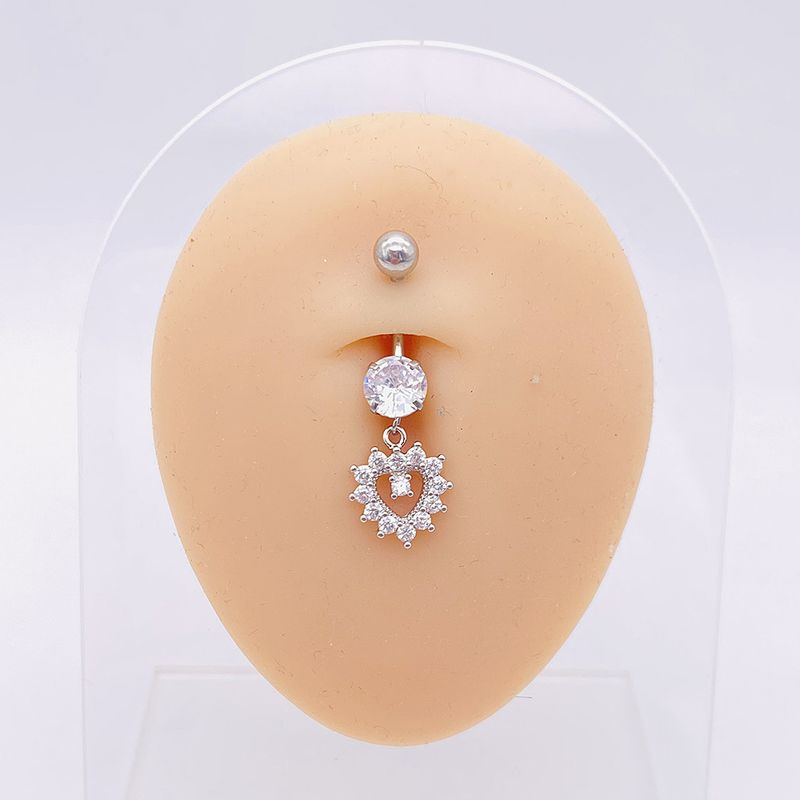 Vendita calda chiodo in acciaio inossidabile AAA zircone farfalla ciondolo anello ombelico fibbia accessorio piercing corpo_voghion.com