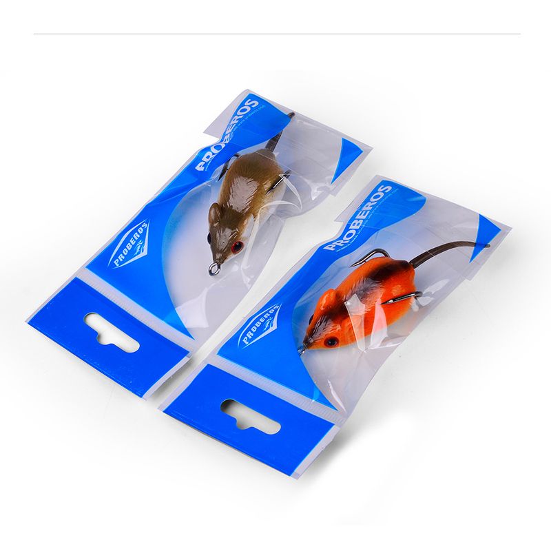 Klassischer Köder Froschmaus 5 cm 9 g weicher schwarzer Fisch Allzweckköder Angelausrüstung_voghion.com