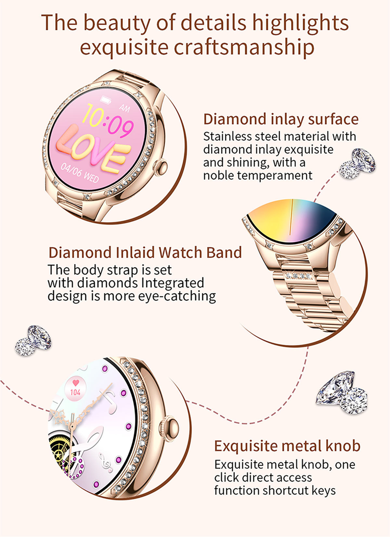 L68b Heart Rate Blood Pressure Oxygen Monitoring Bluetooth_voghion.com