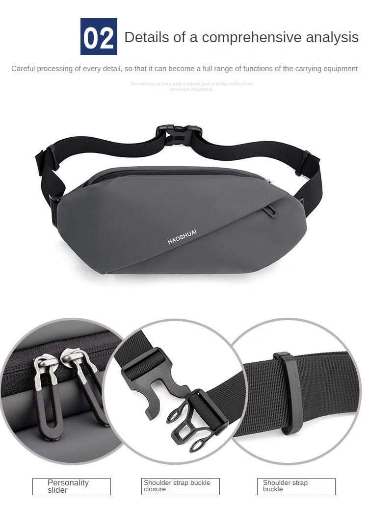 Designer men's fanny pack Multi-functional and Stylish Men's Fanny Pack for Casual Use and Running_voghion.com
