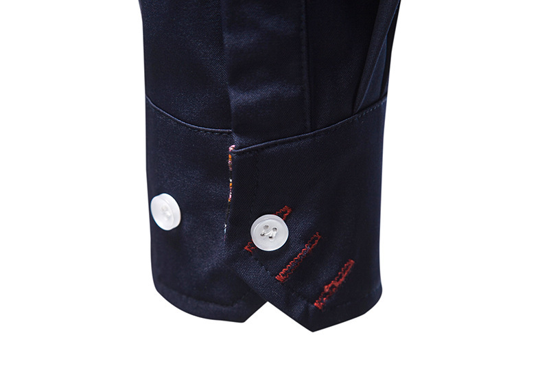 Abbigliamento da uomo Camicie a maniche lungheCamicie casual da ragazzo con risvolto slim fit color-block_voghion.com