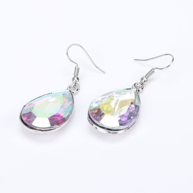 Elegante set di gioielli da donna, placcati in argento, con cristalli, a forma di doppio cigno, per feste_voghion.com