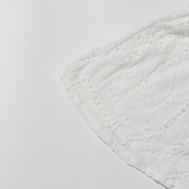 Vêtements pour femmes, col rond, gilet sans manches, taille haute, jupe brodée, costume deux pièces_voghion.com