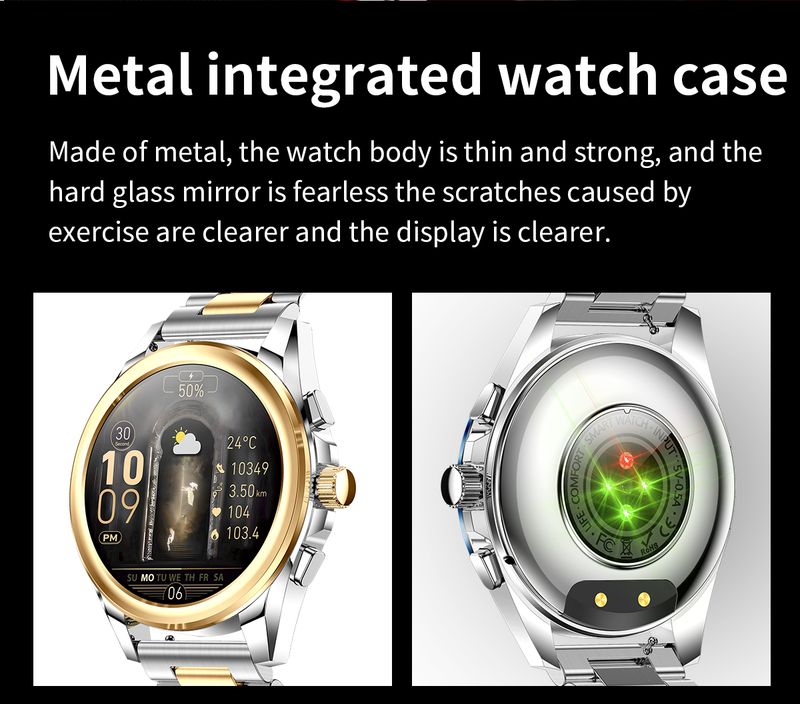 Men's Smart Watch 1.43inch Amoled HD Screen Bluetooth Call Music Player Health Monitoring Digital Crown Men Business Smartwatch_voghion.com