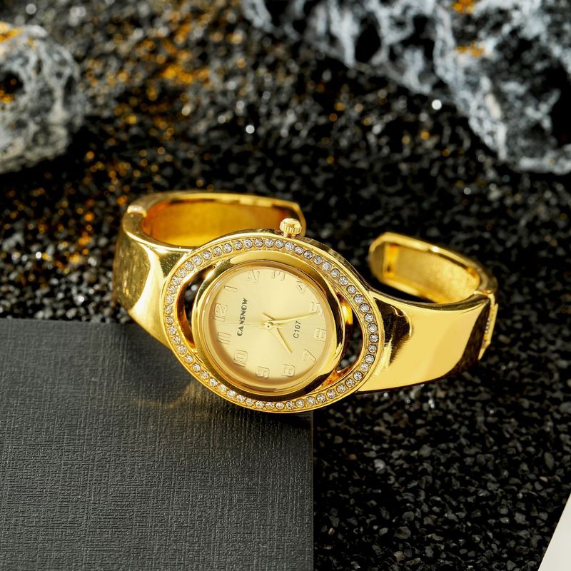 Orologio al quarzo di lusso da donna impreziosito da diamanti, design elegante, cronometraggio di precisione, regalo per fidanzata e amante_voghion.com