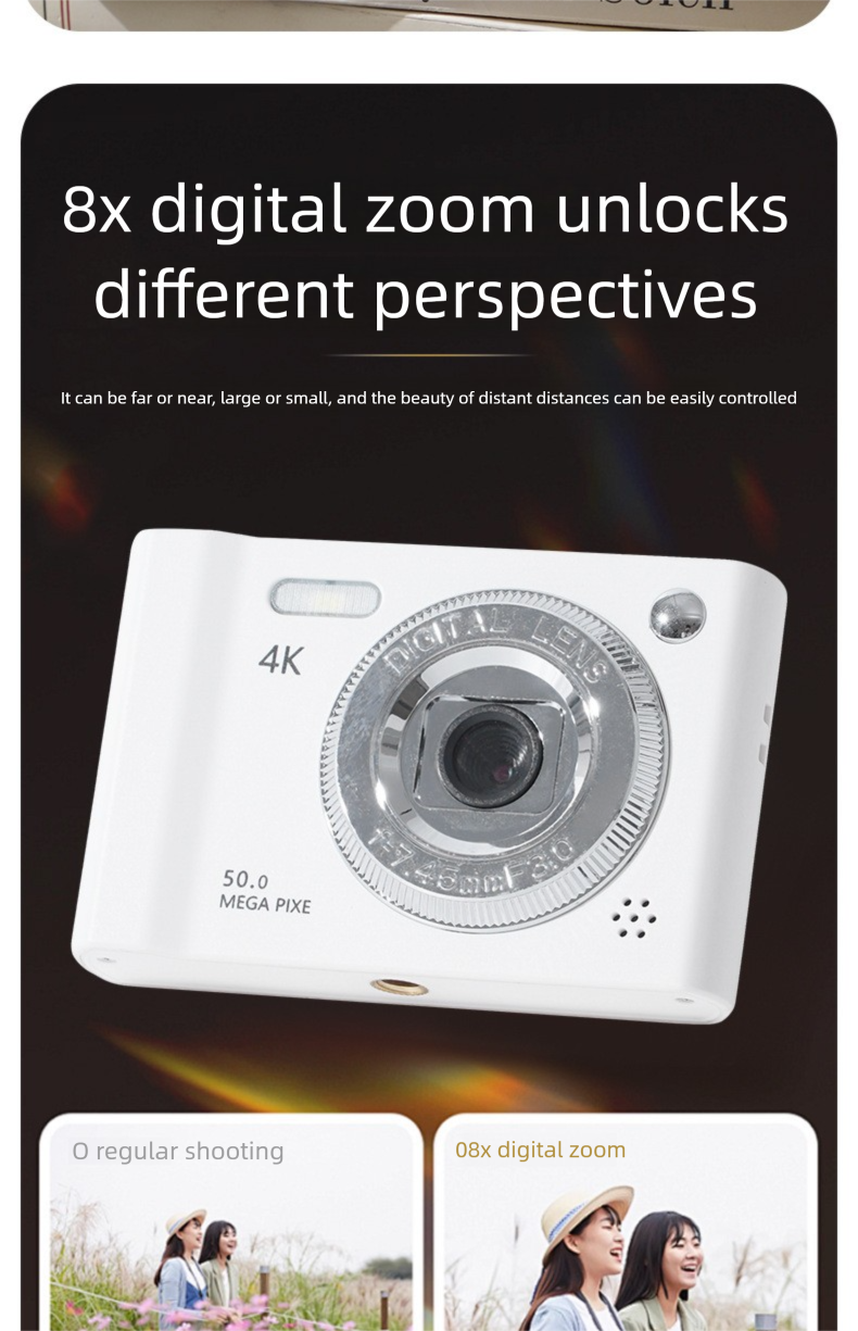4K Digital HD Campus MINI Kleine Student Entry-Level Kompaktkamera Tragbare Reise CCD_voghion.com