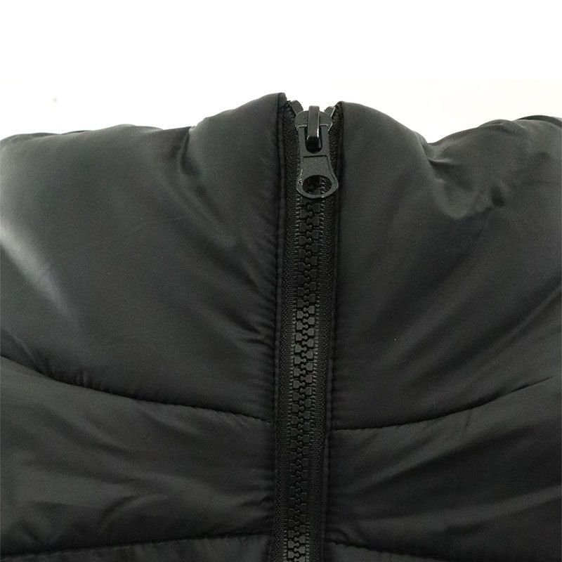 Gilet trapuntato da donna con collo alto, giacca imbottita senza maniche per autunno inverno, moda streetwear in bianco, nero, grigio_voghion.com