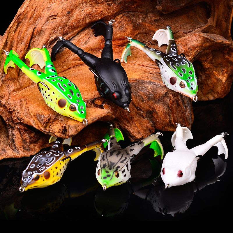 Long Casting Bionic Rotating Double Legged Thunder Frog Soft 9.5cm Snakehead Fish Special Kill 12 Colors Fishing_voghion.com