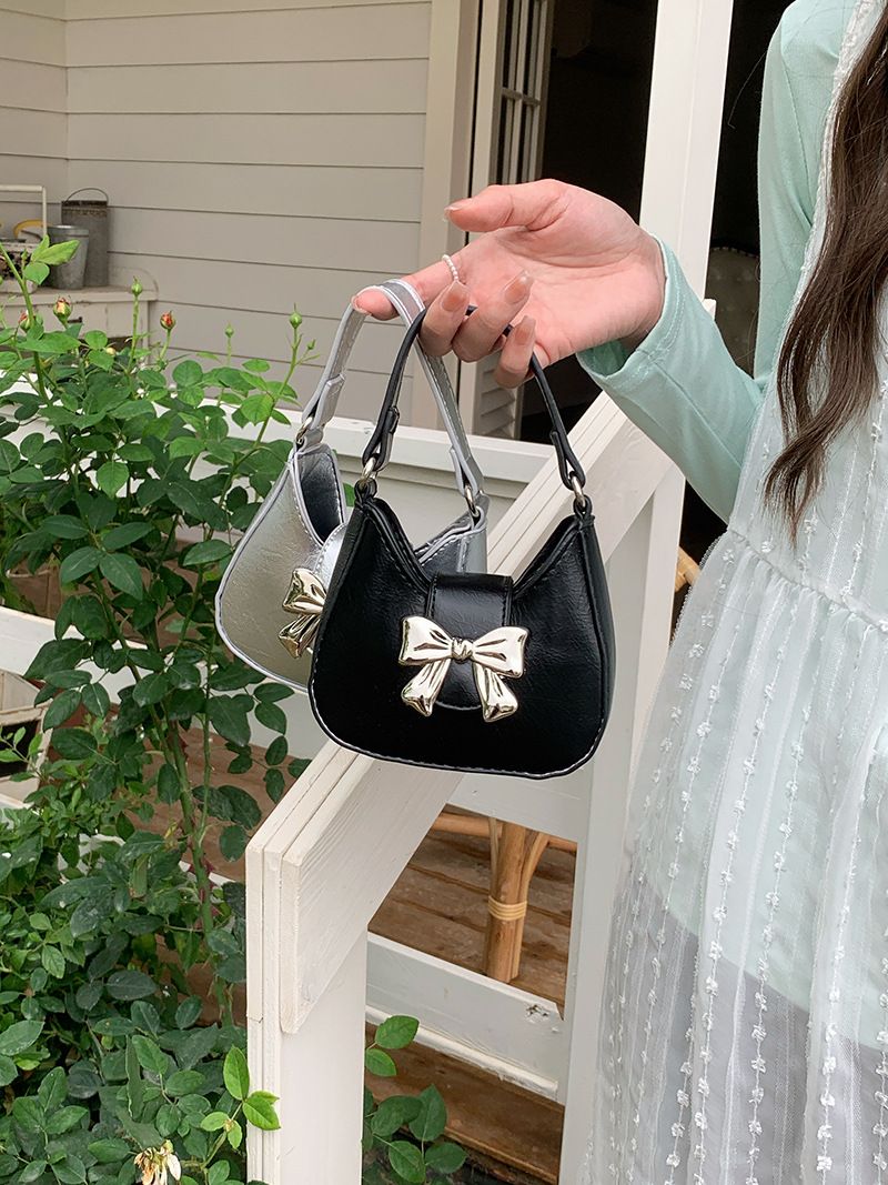 Niche bow handbag new spring/summer trend sweet cool lipstick chain crossbody mini small bag for women_voghion.com