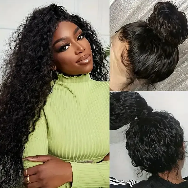 Pelucas de cabello humano con ondas profundas y encaje frontal transparente suizo de 360 grados para mujeres_voghion.com