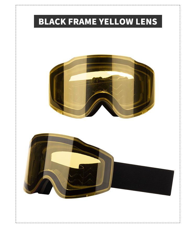 2024 Magnetic Glasses Double layer Goggles UV Ski Windshield Anti Fog Mountaineering Eye_voghion.com