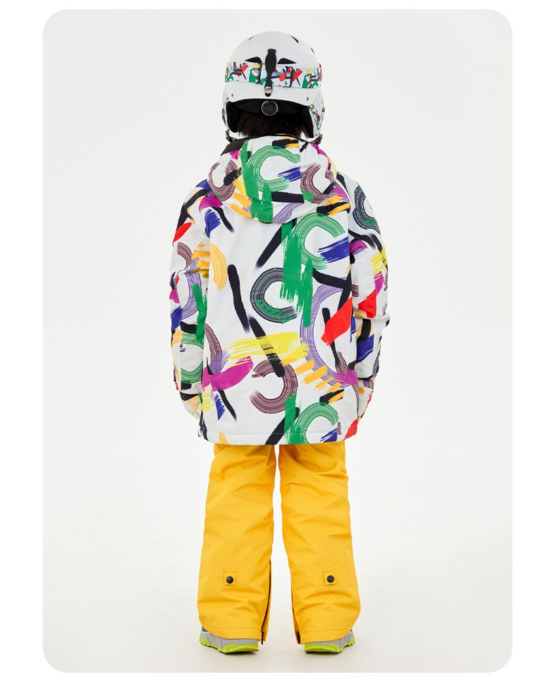 Oddivski Pantaloni da sci professionali per bambini, spessi e resistenti alla neve, per ragazzi e ragazze_voghion.com