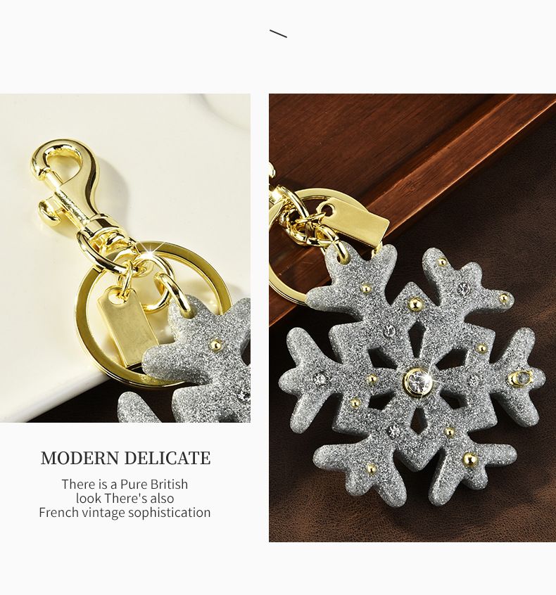 Dreamy Snowflake Keychain Bag Neie fashionable Cool Pendant_voghion.com