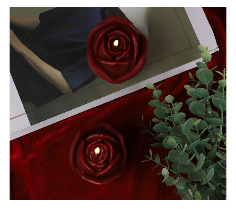 Burgundy Rose Low Temperature Candle Husband And Wife Foreplay Flirting Candle Sm Props Flirting Dripping Wax_voghion.com