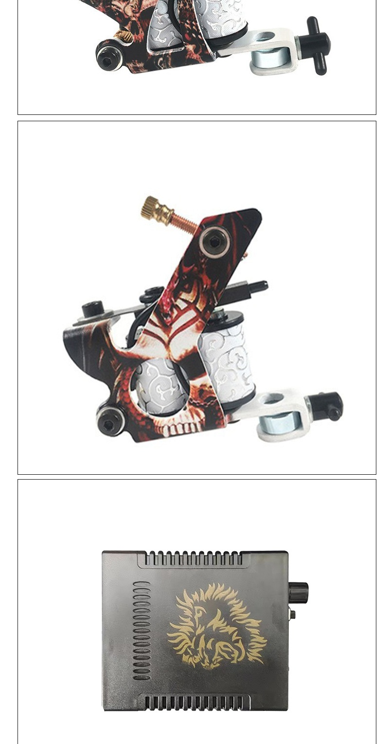 Ou Liang Double Lion Set Motore Integrato Macchina Attrezzatura Accessori per tatuaggi_voghion.com