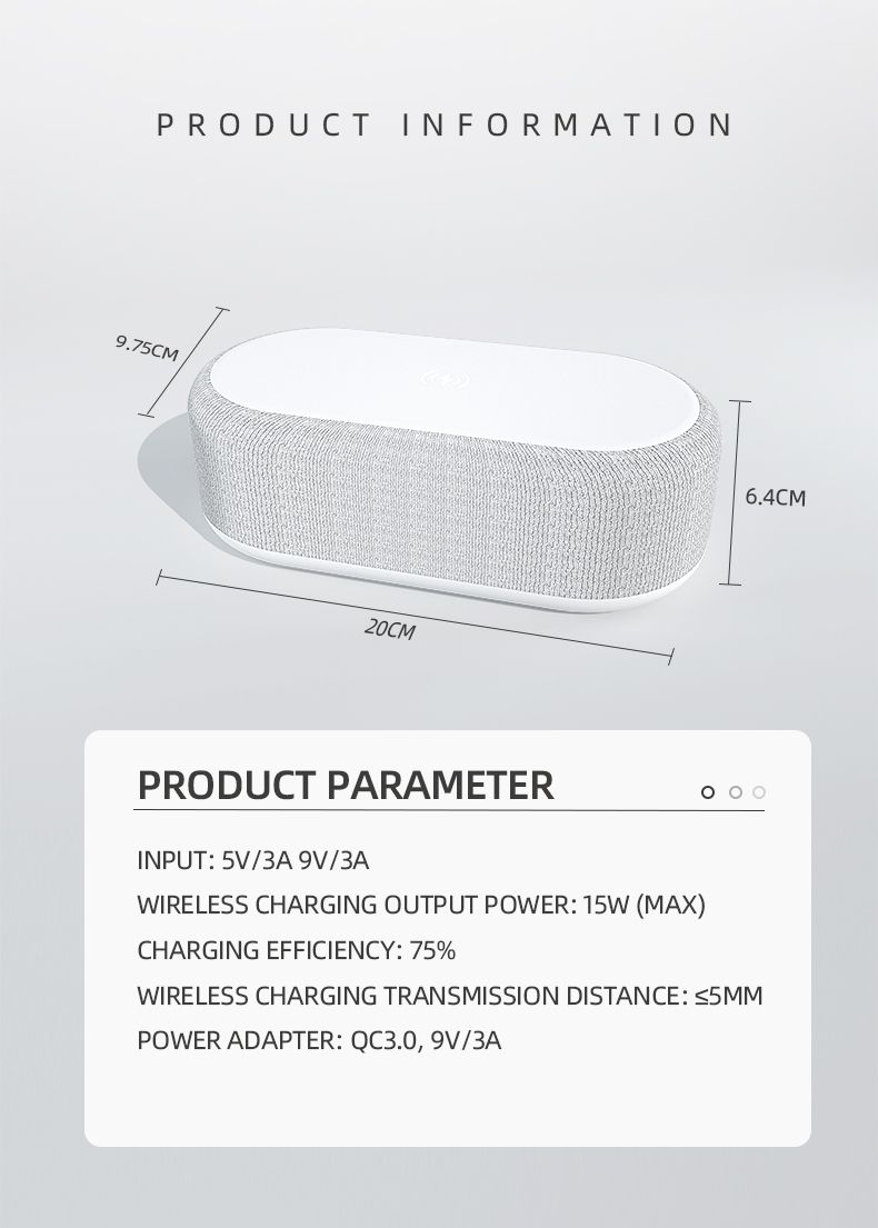 Desktop Alarm Clock Charging Night Light Desk Lamp Thermometer Phone 3-in-1 Wireless Charger_voghion.com
