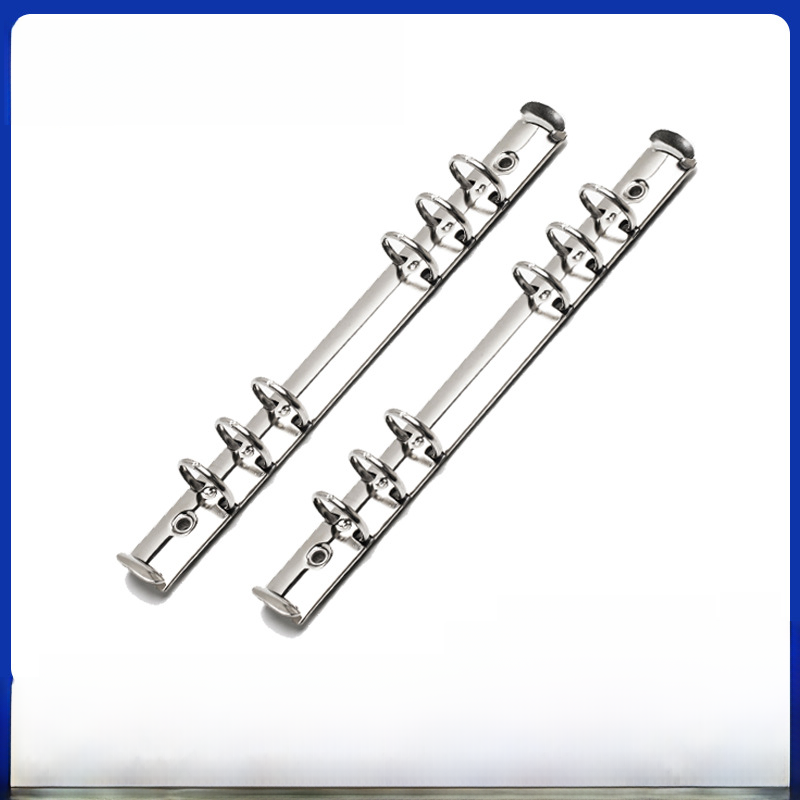 With hand sincere environmental protection electroplating dumb black classmate record a5 stationery clip 6 hole clip metal clip notebook binding binde_voghion.com