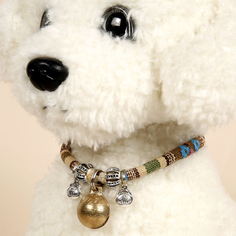 Forniture per animali domestici Teddy Dog Special per cani di piccola e media taglia Collare per gatti con campanellino in rame_voghion.com