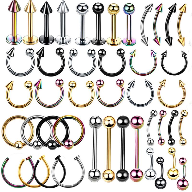 Piercing per il corpo a forma di C, con clip per naso, sopracciglio e labbro, in acciaio inossidabile, molto venduto_voghion.com