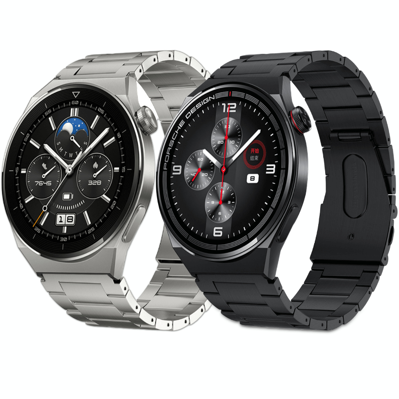 22mm Titanium alloy Strap For Huawei watch 4 GT2 3 pro Gear S3 Frontier Samsung Galaxy 46mm business wristband For_voghion.com