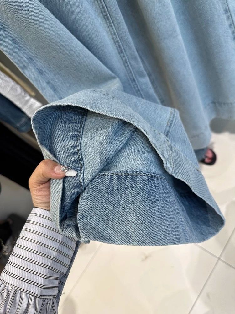 Korean Washed Jeans For Women, Autumn 2025 New High Waisted Loose Fit Slimming Straight Wide Leg Floor Pants_voghion.com