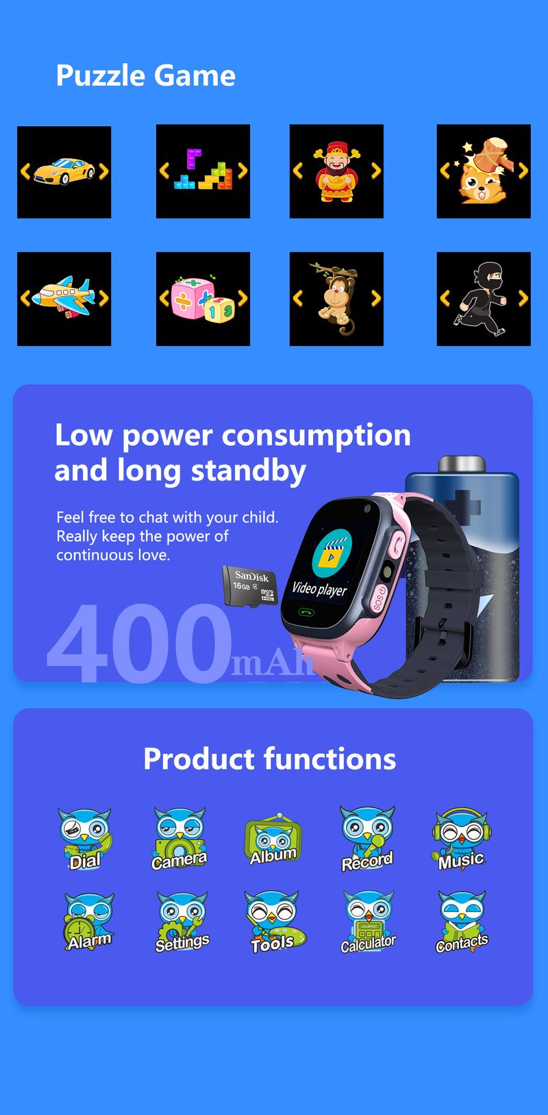 Y90 Supports TF Card Music G2 Touch Screen Z Photo Game Children's Smart Phone Watch_voghion.com