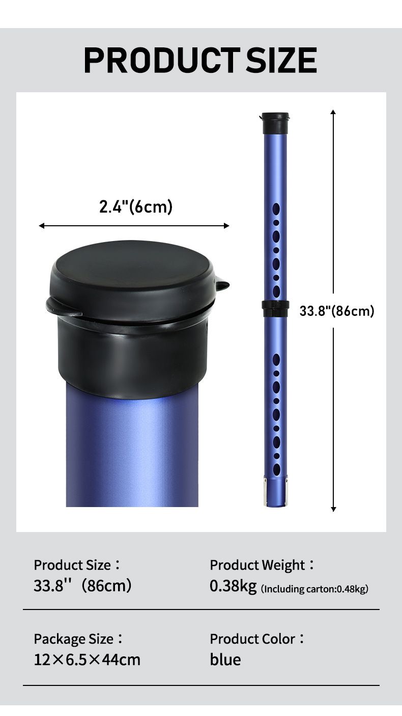 New Golf Aluminum Tube Easy To Assemble Disassemble Upper And Lower Sections Ball Picker Accessories Lightweight_voghion.com