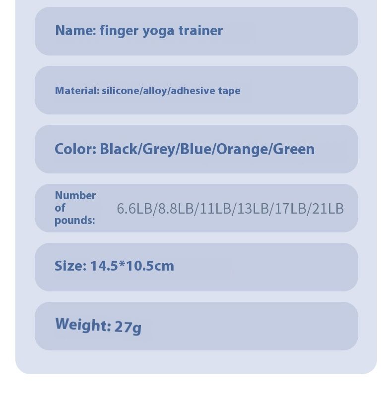 Silikonska Tensor Grip Vježba za vježbanje fleksije i ekstenzije vena Istezanje Sprava za snagu prstiju_voghion.com