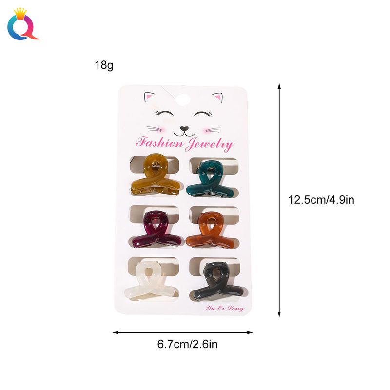 Mini-Haarspangen-Set – 6-teiliges Haarklammer-Set in matten Pastellfarben für Damen (klein, rutschfest, vielseitig für Ponyfrisuren und Hochsteckfrisuren)_voghion.com