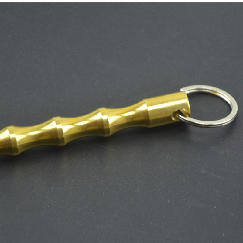 Brass Self-Defense Keychain – Tactical Survival Tool With Window Breaker & Emergency Striker (Compact, Durable, Multi-Purpose For Outdoor)_voghion.com