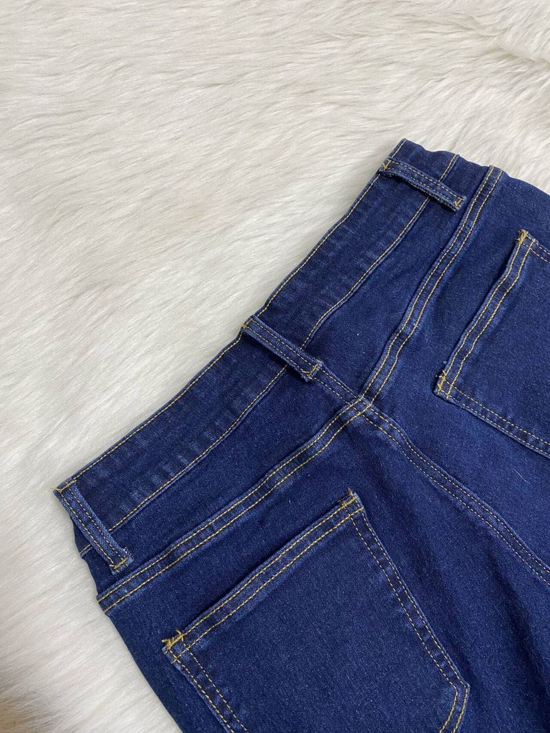 Abbigliamento donna autunno e inverno dritto personalità elastico in vita taglio nappa jeans_voghion.com