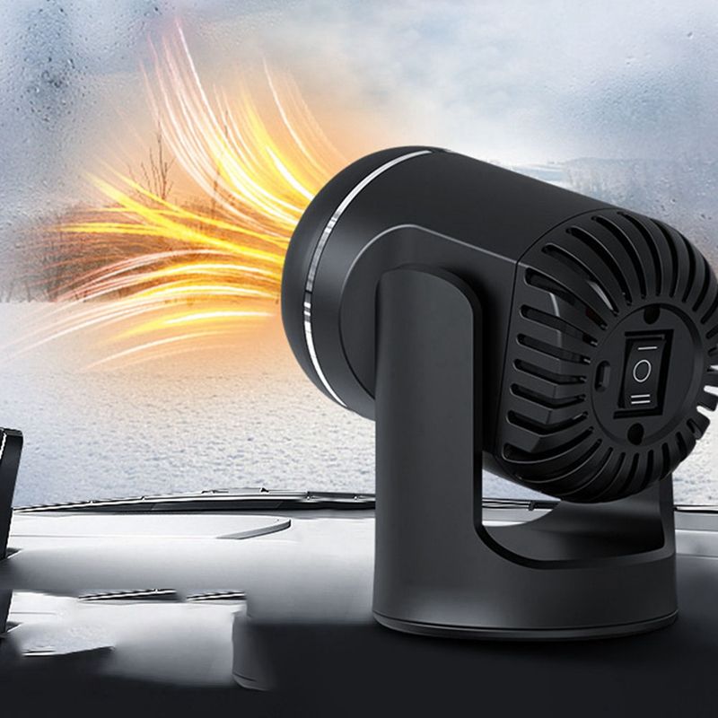 Dégivreur de voiture en verre cerf 12 V Chauffage rapide Sèche-cheveux à froid Chauffage électrique_voghion.com