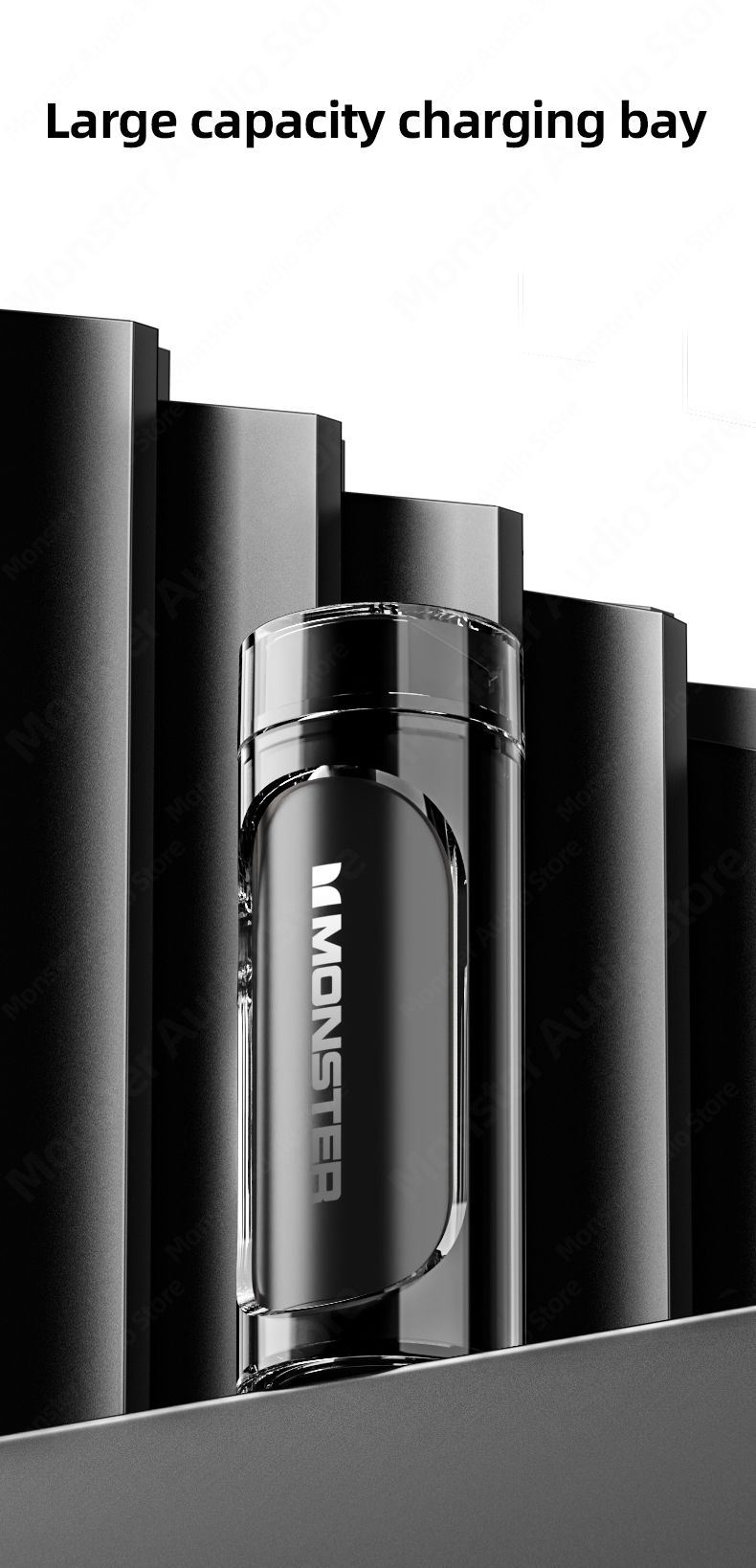 Monster XKT13 Bluetooth-Ohrhörer, Gaming-Headset, Rauschunterdrückung, lange Standby-Ohrhörer, drehbare transparente Schale_voghion.com