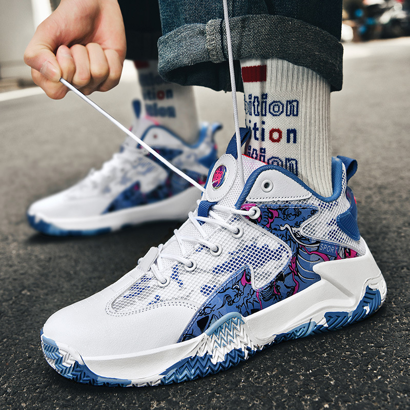 Basketball For Boys New Summer Mesh Upper Elementary And Middle School Students Big Kids Children's Sports Shoes Cement_voghion.com