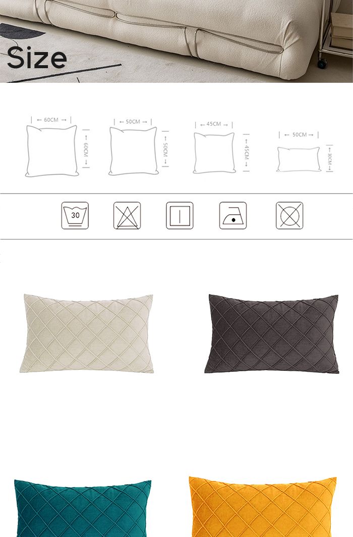 Cushion Cover 30x50cm Velvet Pillow Case For Couch Sofa Home Decorative Pillows Cover Nordic Style_voghion.com