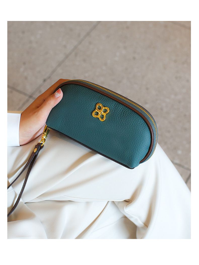 Hoofdlaag runderhuid voor high-end en modieuze mobiele telefoon echt leren kleine tas, zero portemonnee, dameshandtas_voghion.com