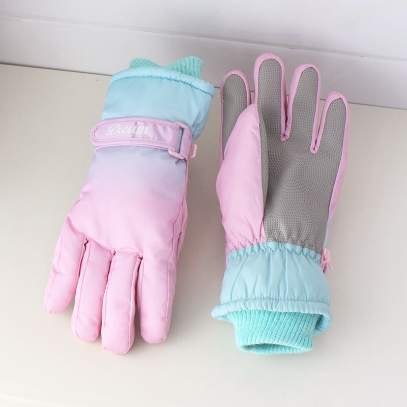 Paar verdickte Fleece-Kälteschutz-Fahrrad-Skihandschuhe_voghion.com