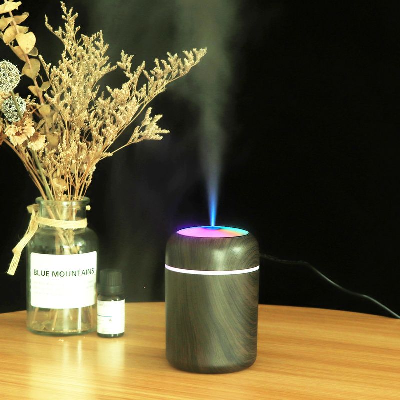 Aromadiffusor mit Holzmaserung – tragbarer Mini-Luftbefeuchter für Auto, Zuhause und Büro, USB-betriebener Lufterfrischer mit 2 Nebelmodi, sichere automatische Abschaltung_voghion.com