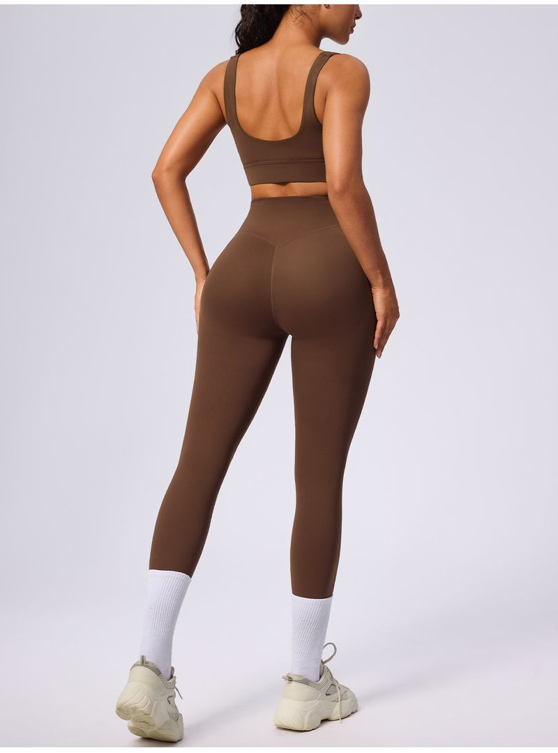European American New Style Running Sports For Women, Body Shaping And Tummy Control Yoga Outfit, Two-Piece High_voghion.com