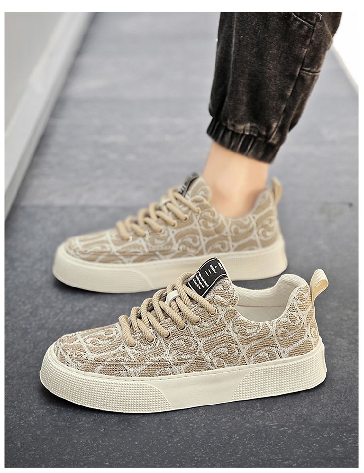 China-Chic Xiangyun Herren Board Neue bedruckte bestickte Stoffoberseite lässig atmungsaktiv weiche Unterseite modische Sportschuhe für Männer_voghion.com